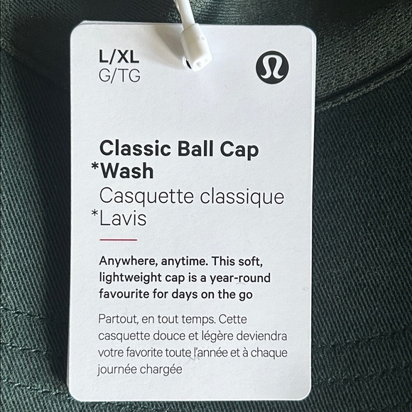 🆕 LULULEMON Classic Ball Cap *Wash Rainforest Green NWT Size L/XL - Picture 11 of 16